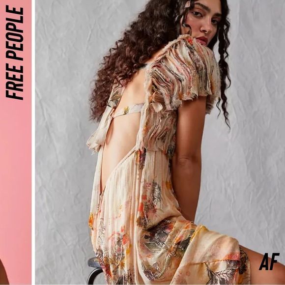 FREE PEOPLE IRINA MAXI DRESS STUNNING DRESS - Picture 3 of 14
